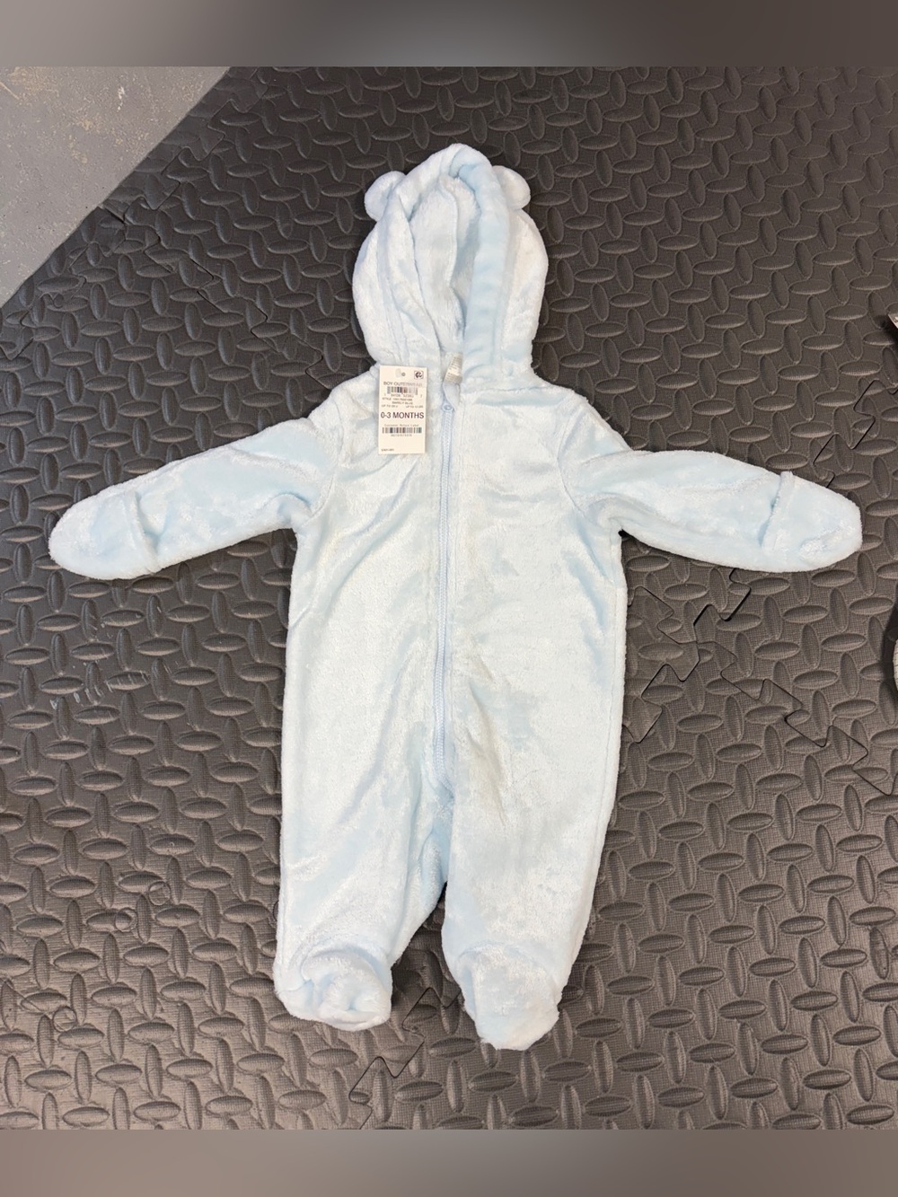 NWT baby bear zip up jumpsuit size 0-3 months
